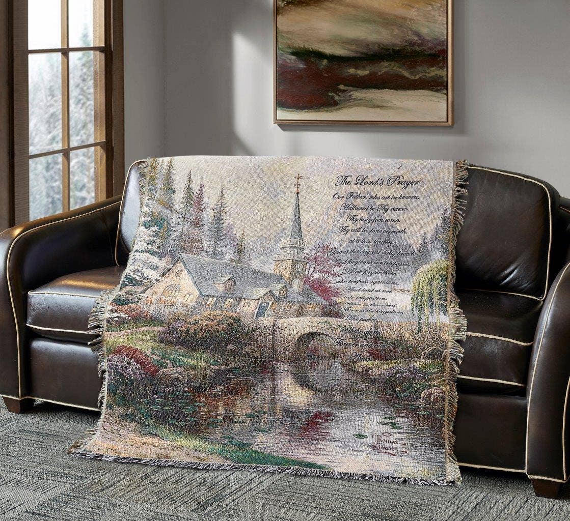 "The Lord's Prayer" - Woven Tapestry Throw