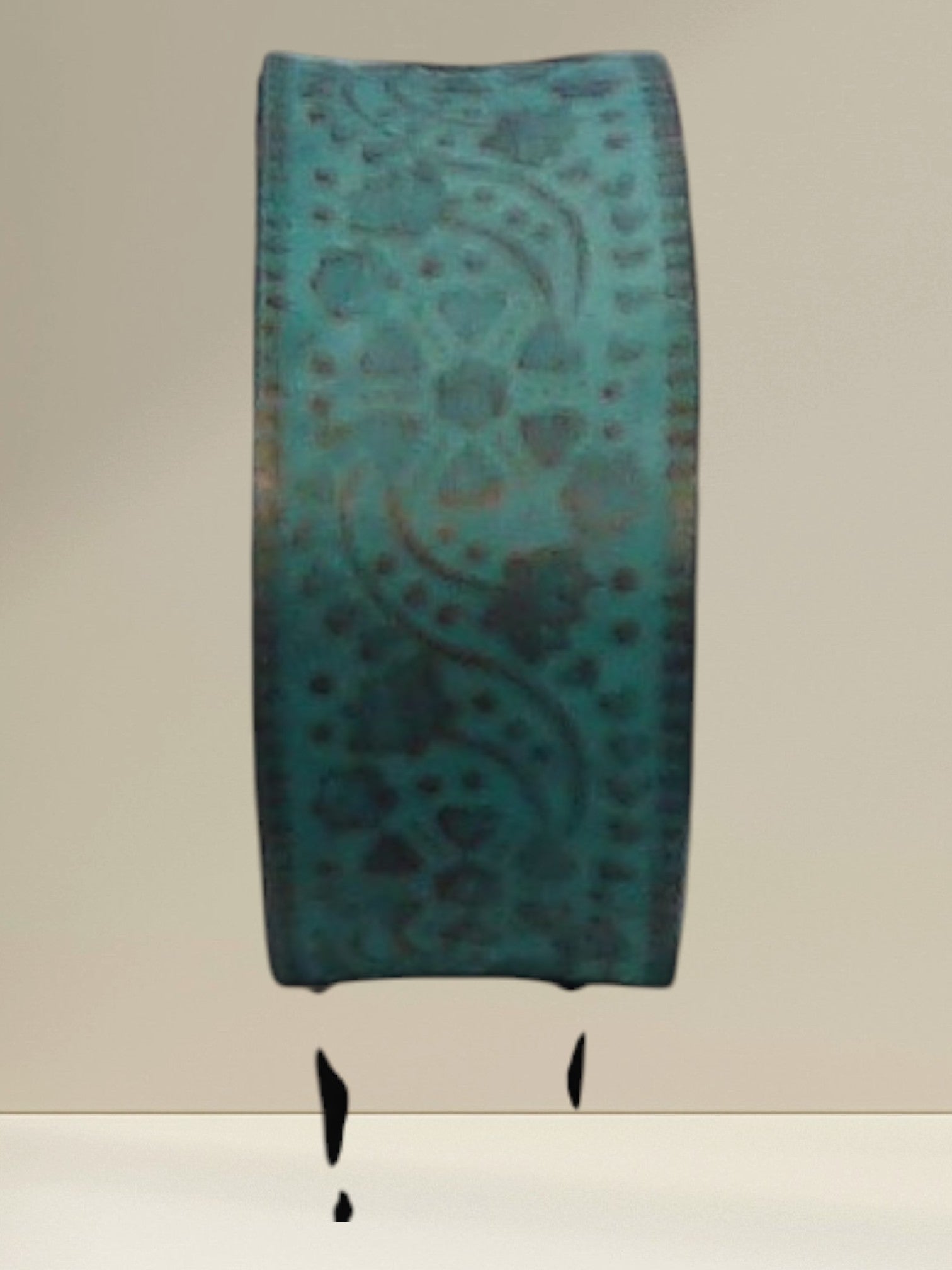 Aasha Copper Patina Patterned Cuff
