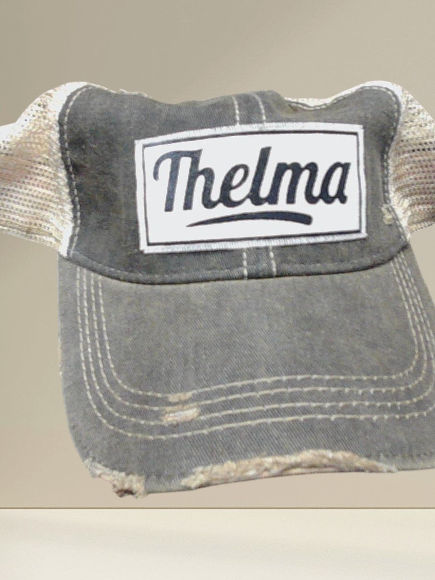 Distressed Trucker Cap — Thelma