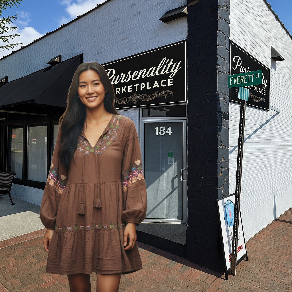 Easel Ruffle Hem Shacket