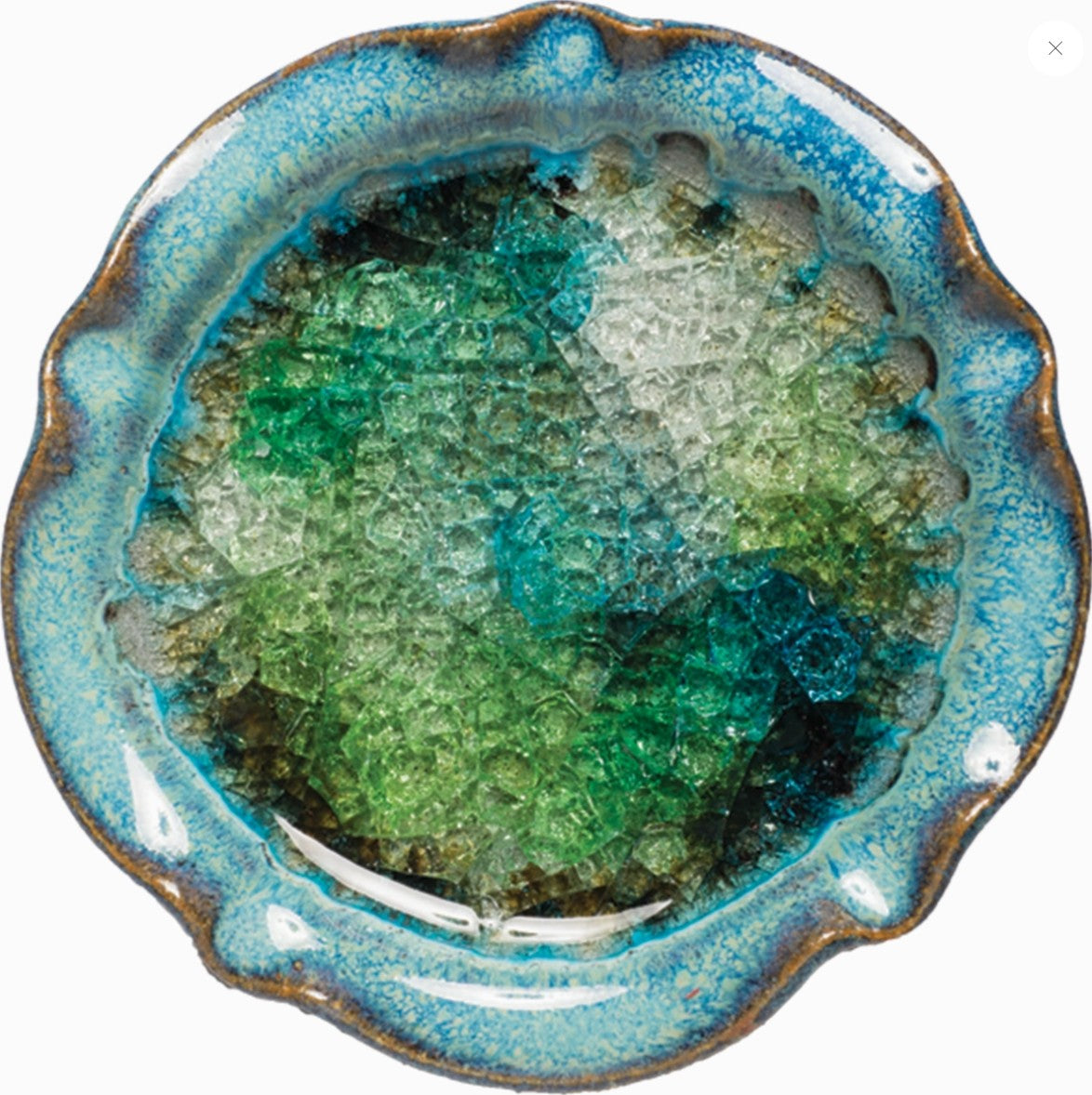 Pillar Candle Holder – Recycled Glass Center