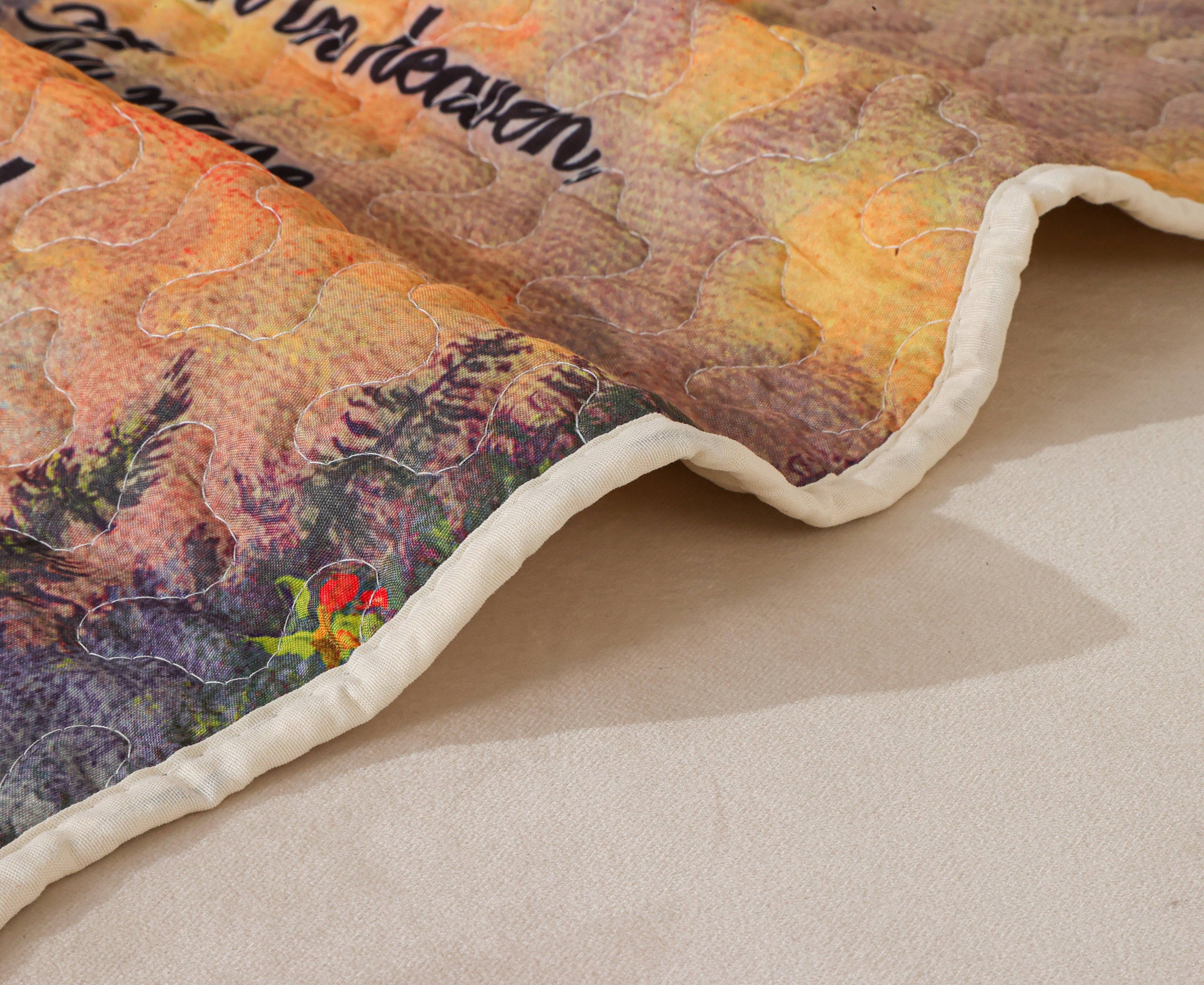 "The Lord's Prayer"  Inspirational Quilted Throw 50x60"