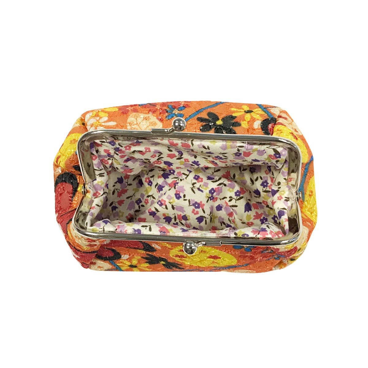 Wrapables Canvas and Floral Coin Purse Wallet Each
