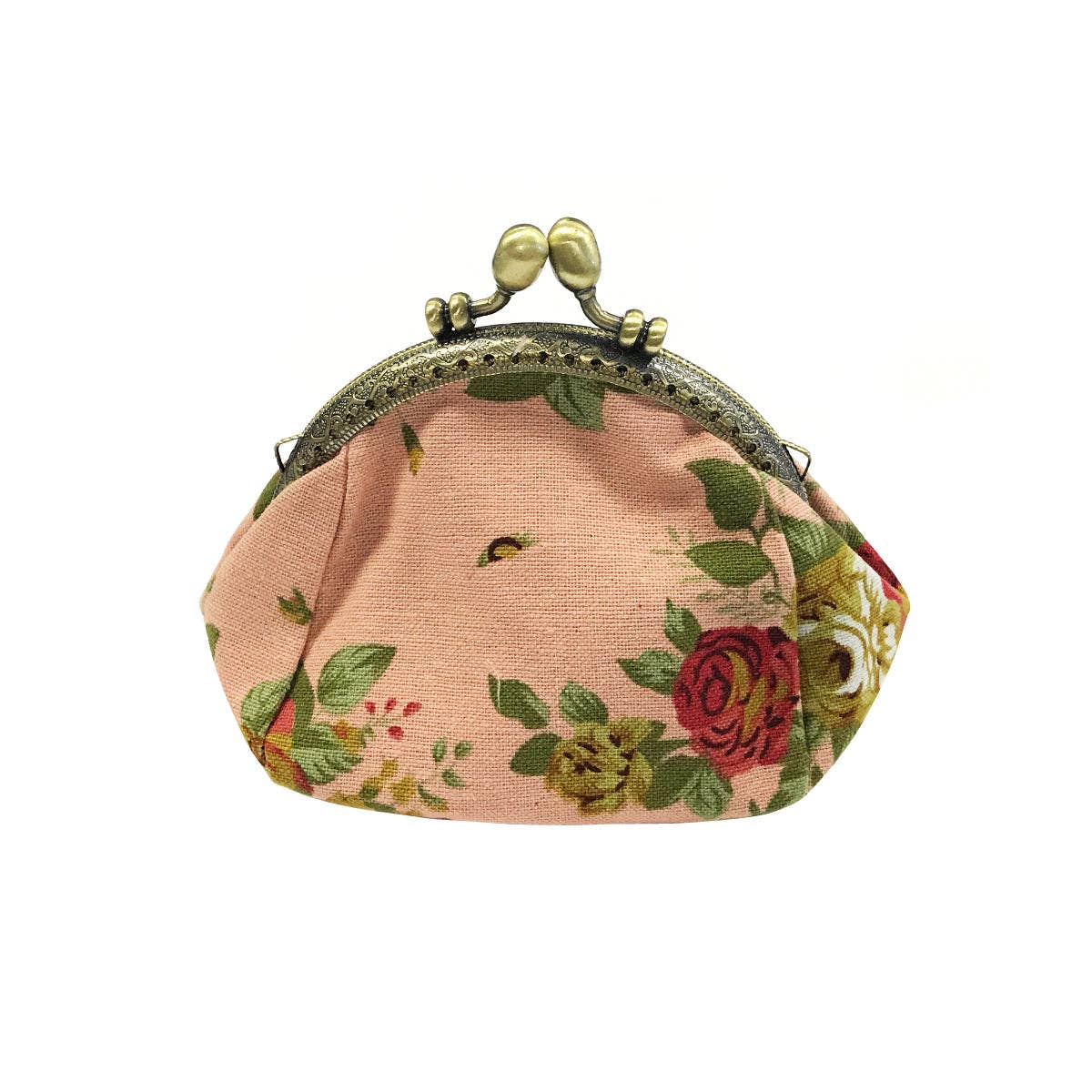 Wrapables Canvas and Floral Coin Purse Wallet Each