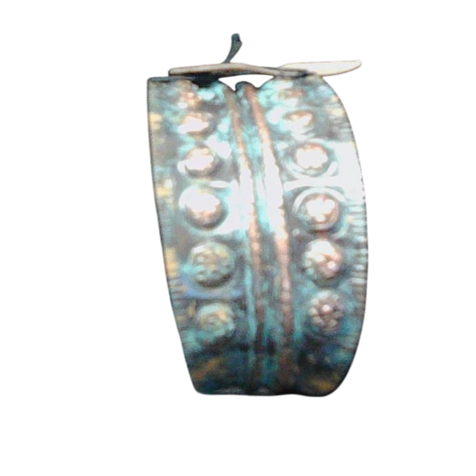Aasha Copper Patina Studded Cuff
