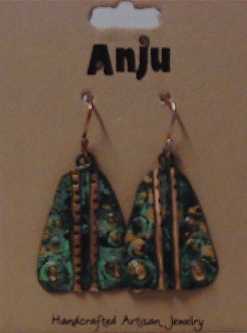Patina Geometric Earrings – Anju Handcrafted Jewelry
