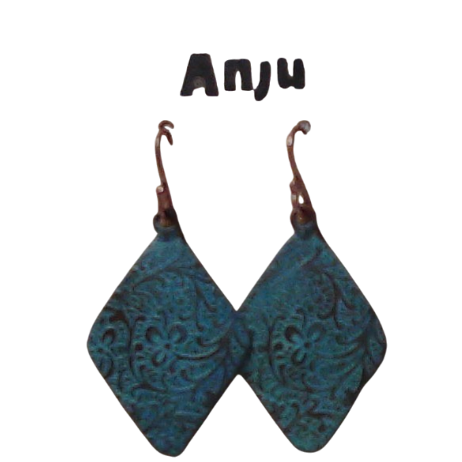 Diamond Pattern Patina Earrings – Anju Handcrafted Jewelry