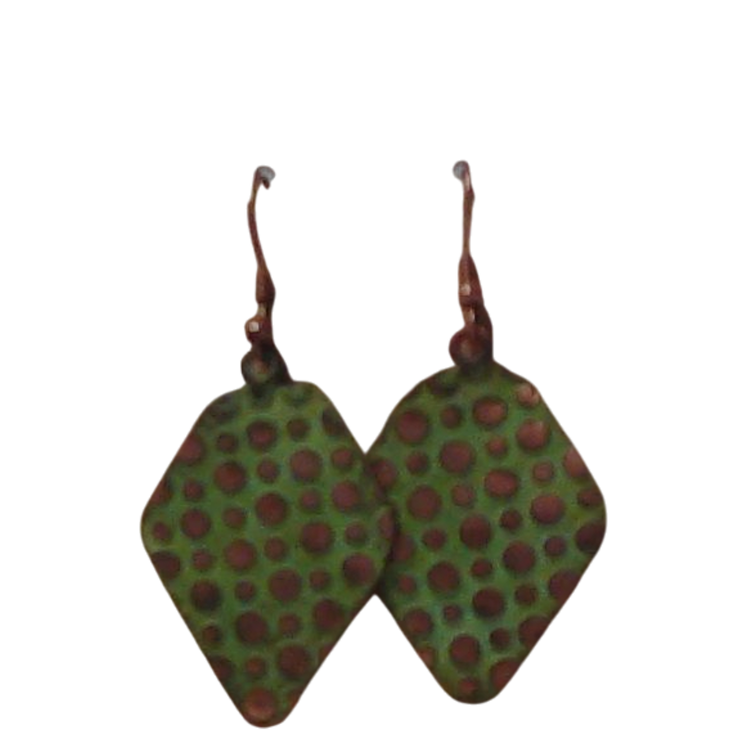 Green Polka Dot Diamond Earrings – Anju Handcrafted Jewelry