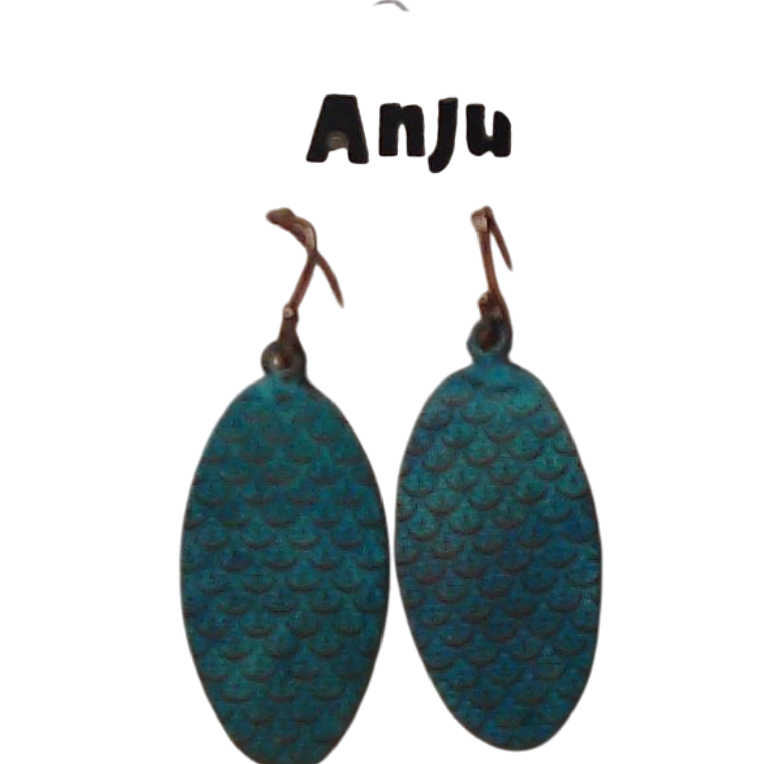 Oval Scale Pattern Patina Earrings – Anju Handcrafted Jewelry