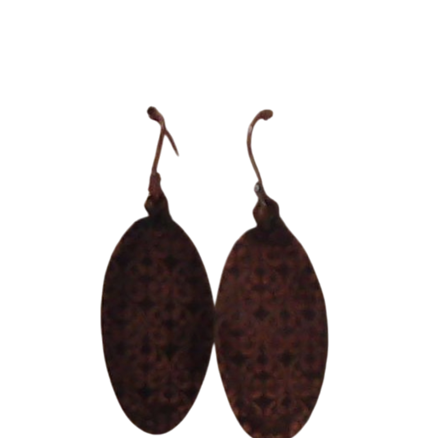 Oval Floral Copper Earrings – Anju Handcrafted Jewelry