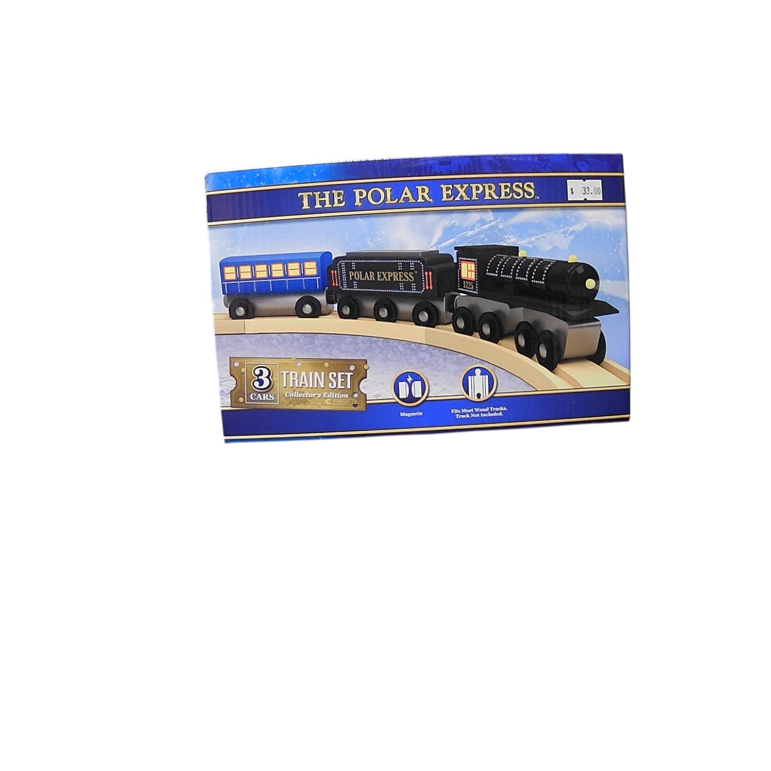 The Polar Express Wooden Train Set — 3 Cars (Collector’s Edition)
