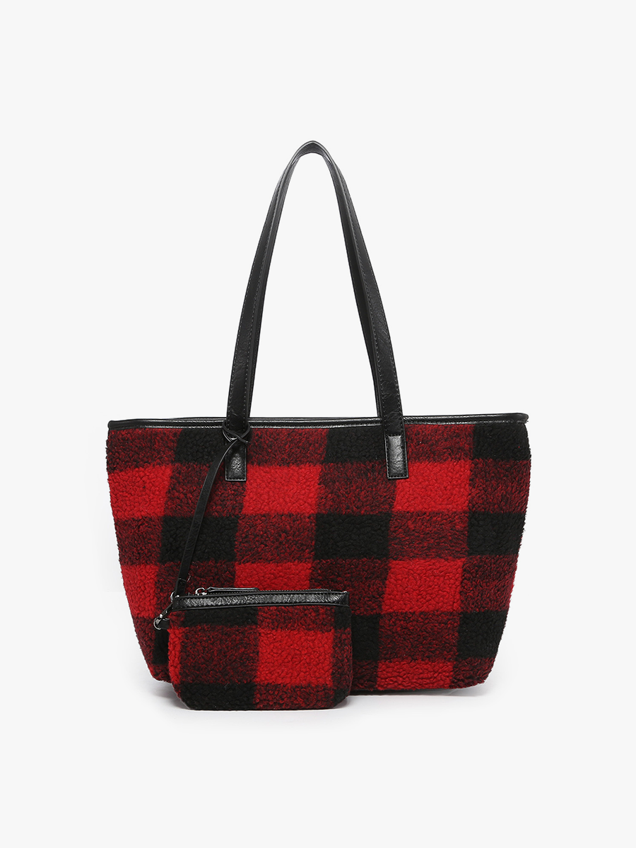 Jen & Co Crossbody — Light Gray w/ Floral Strap