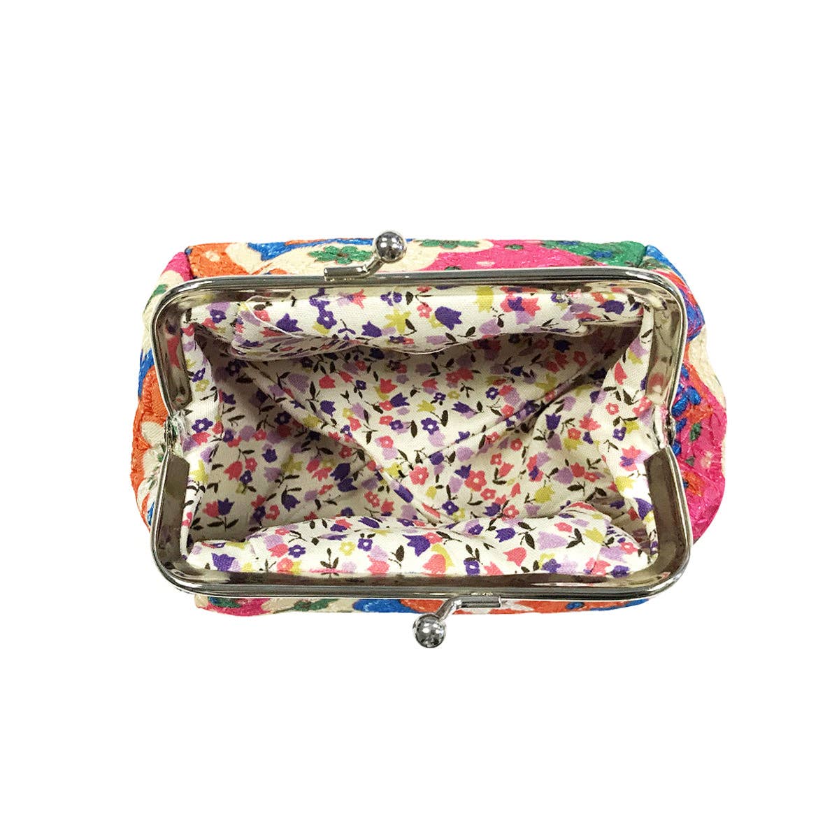 Wrapables Canvas and Floral Coin Purse Wallet Each