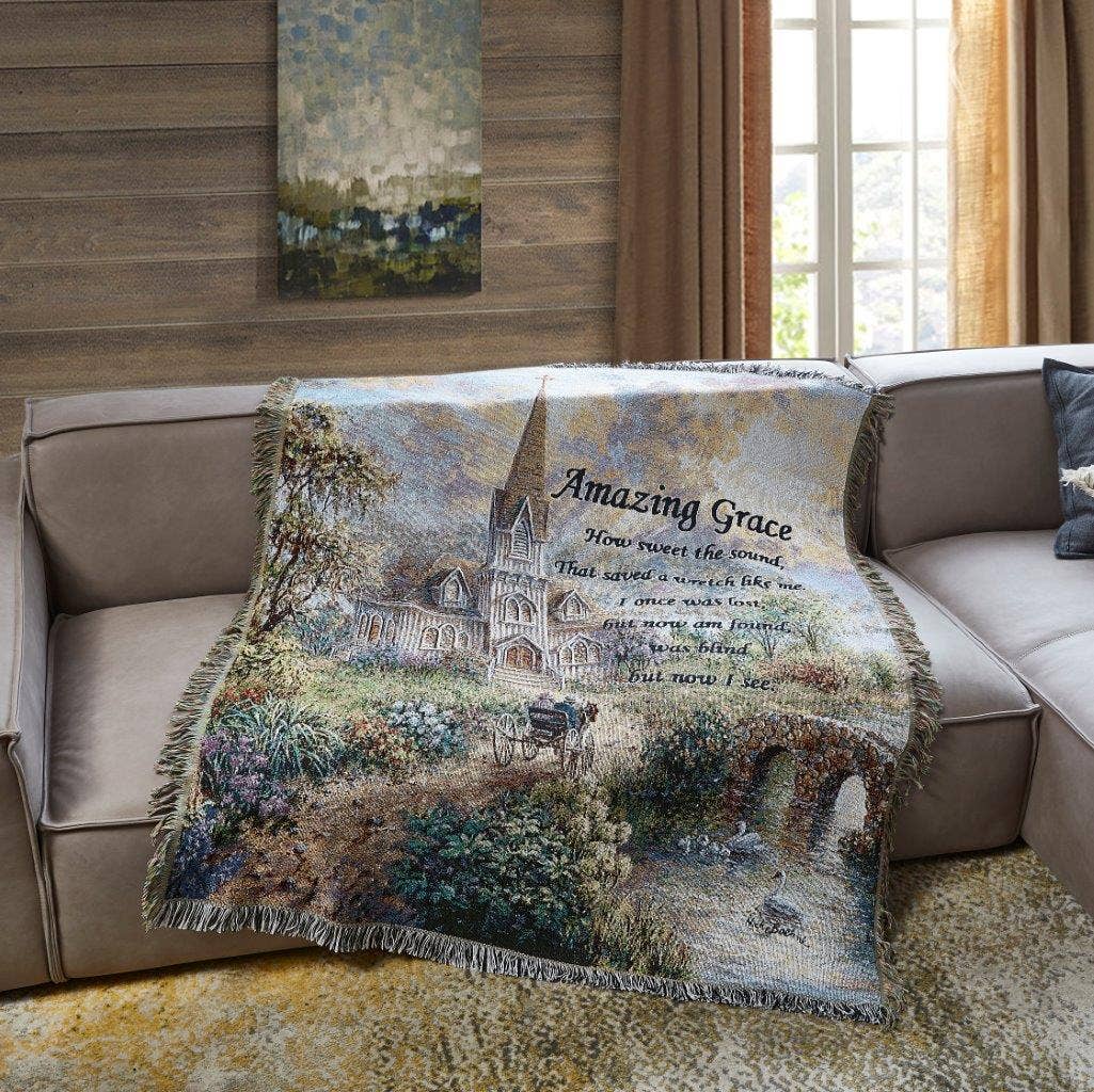"Amazing Grace" - Woven Tapestry Throw