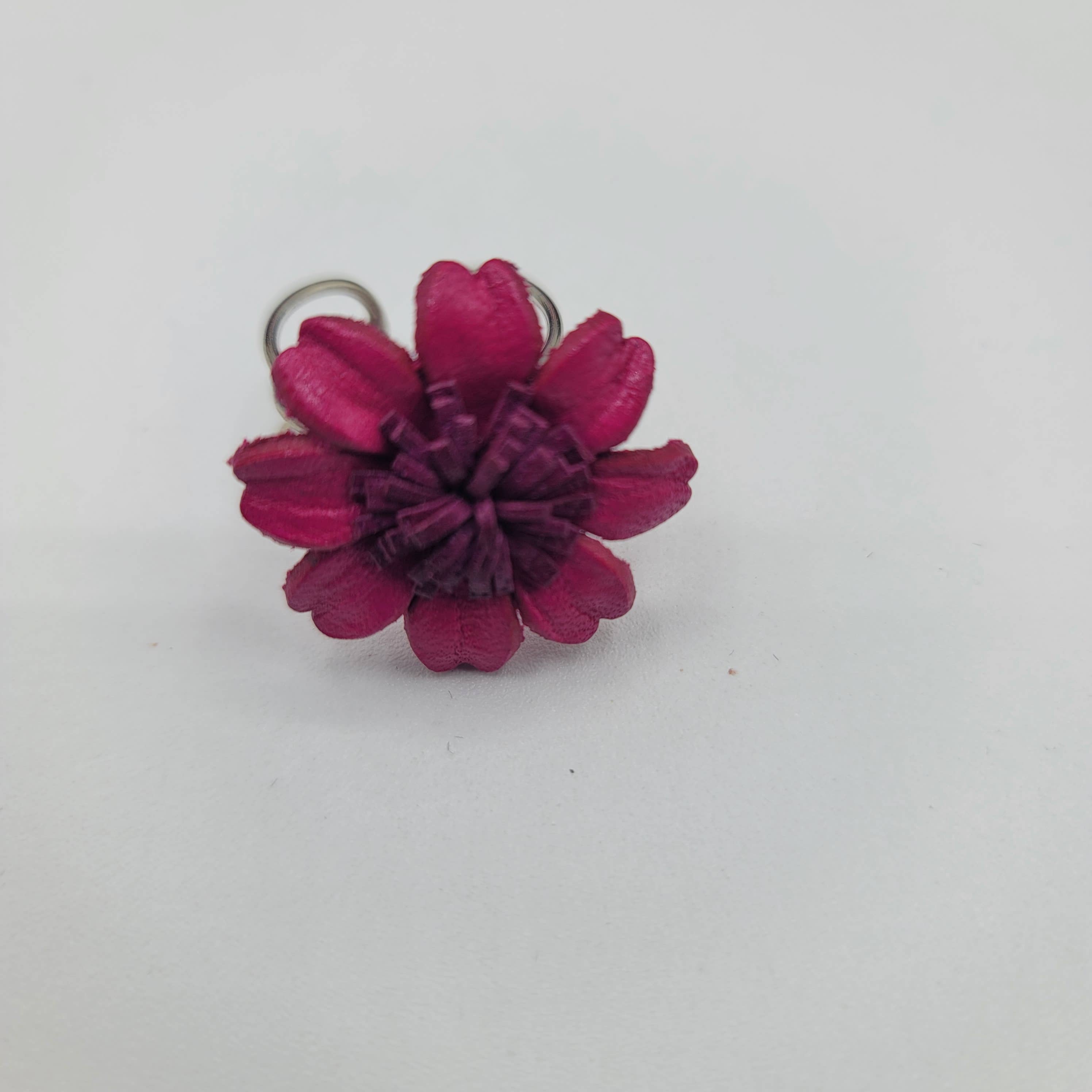 Assorted leather flower ring