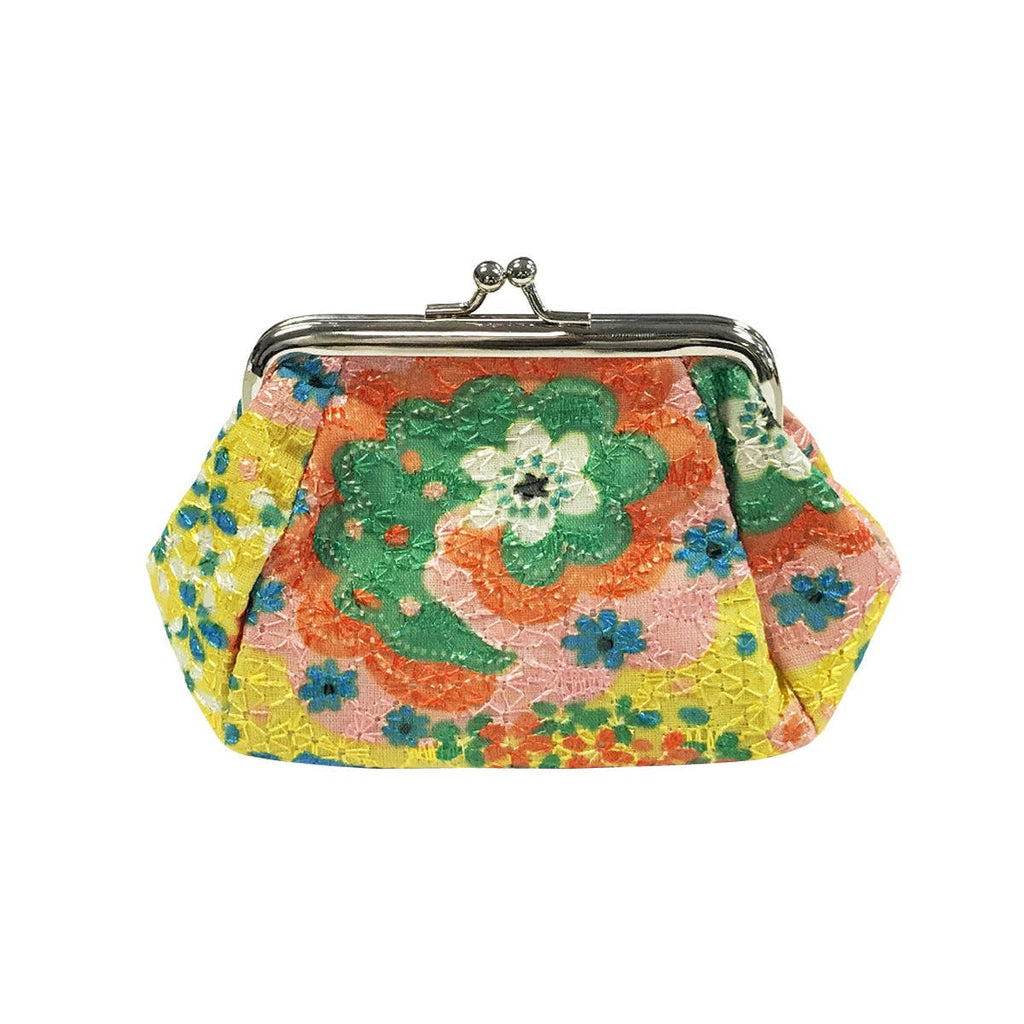 Wrapables Canvas and Floral Coin Purse Wallet Each