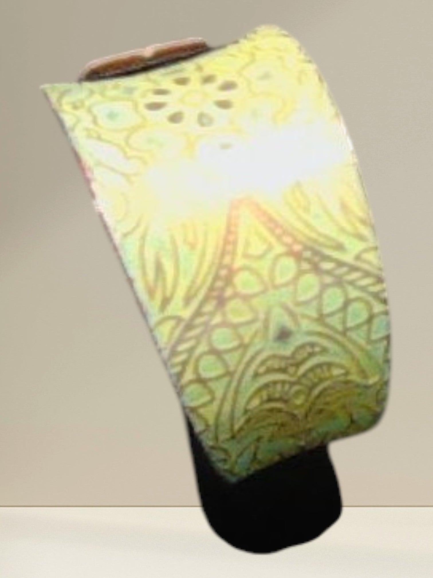 Aasha Copper Patina Mandala Cuff