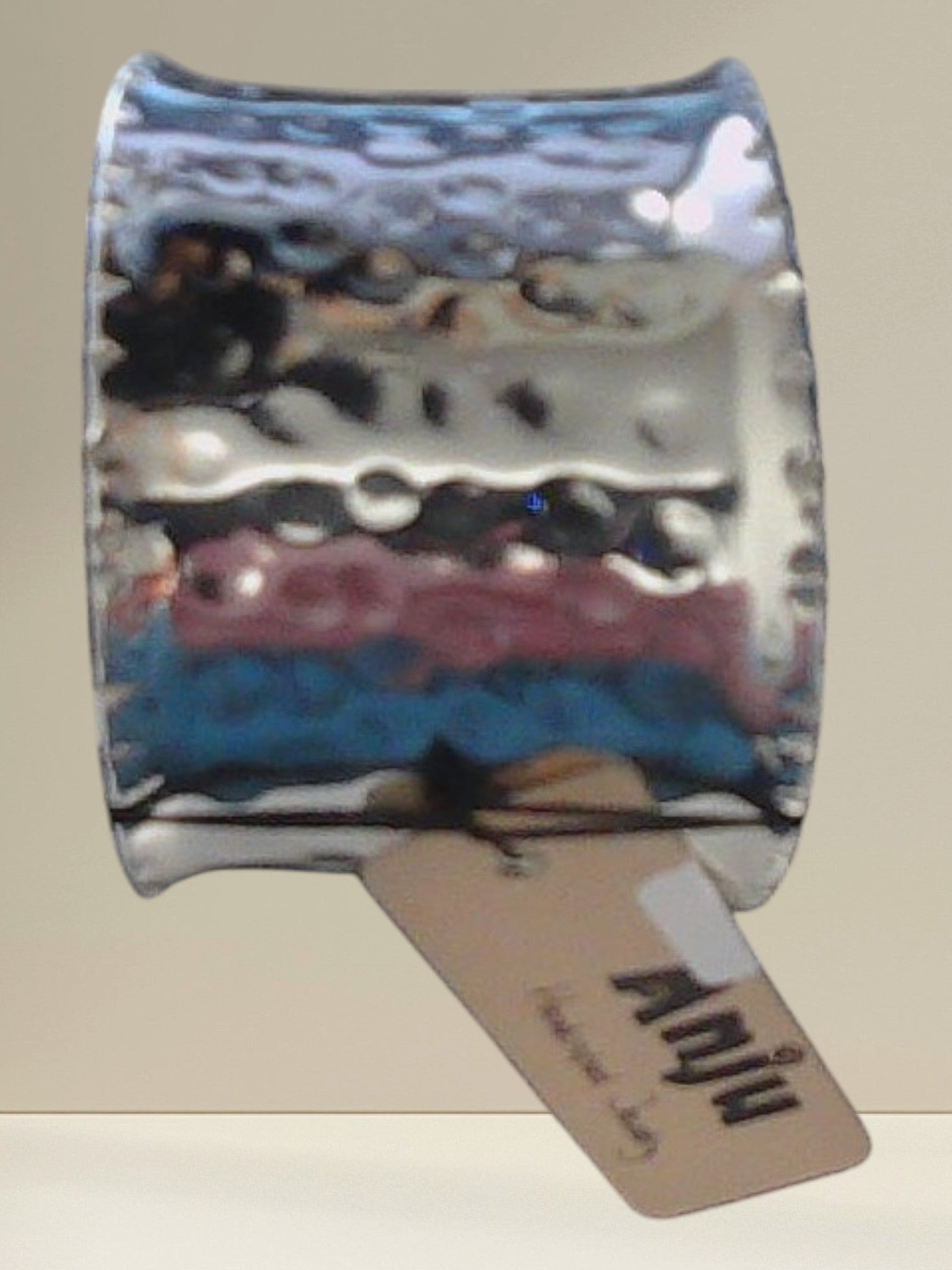 Aasha Hammered Silver‑Tone Cuff