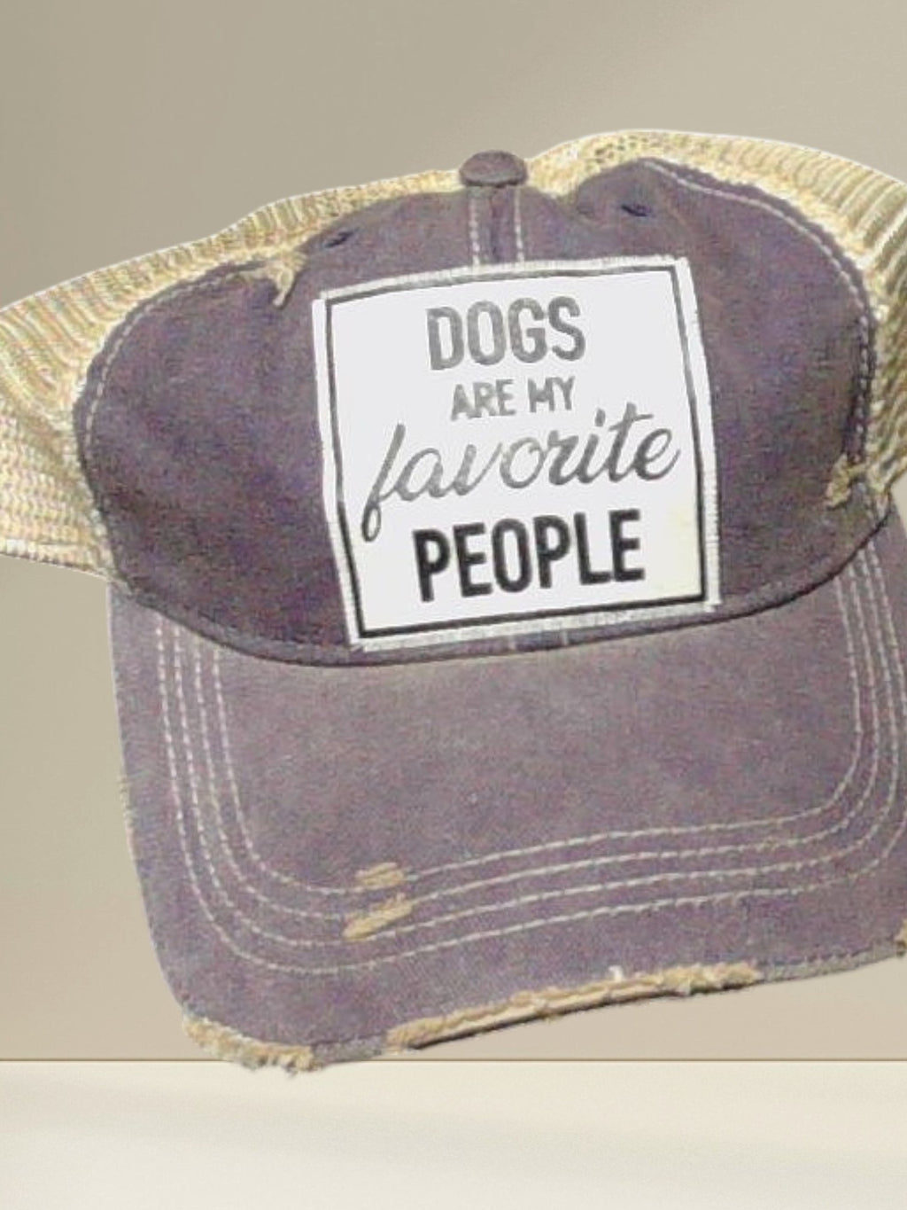 Distressed Trucker Cap — Dogs Are My Favorite People