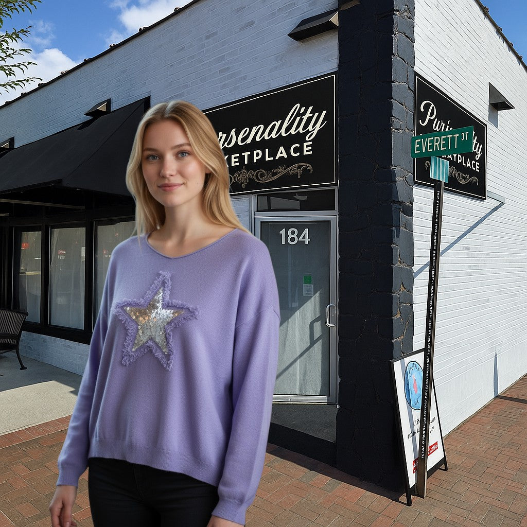Easel Floral Ruffle Sleeve Blouse — Pink