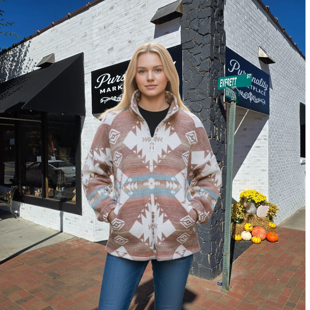 Pull Over Aztec Brown