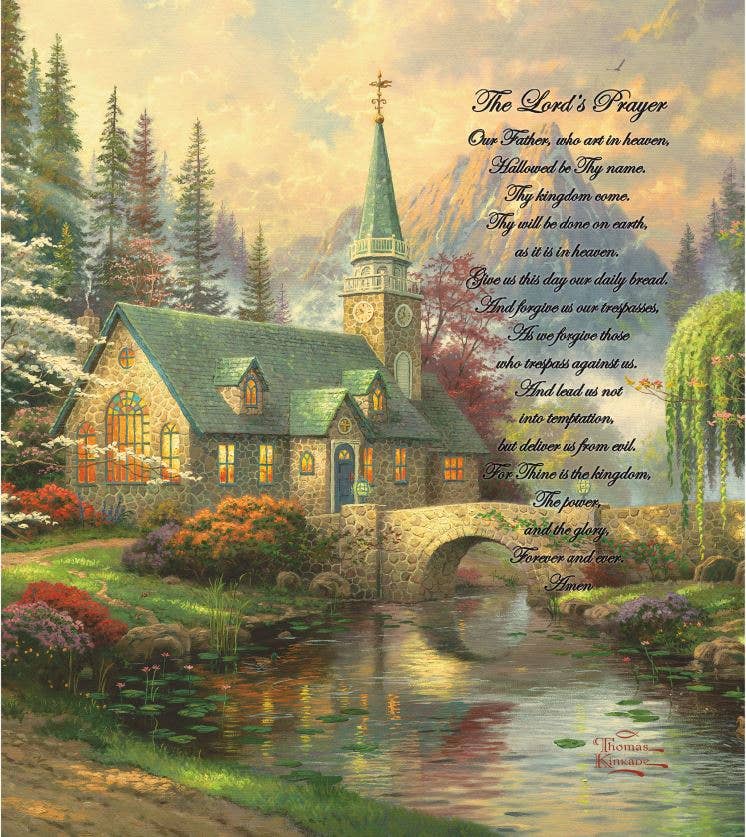 "The Lord's Prayer" - Woven Tapestry Throw