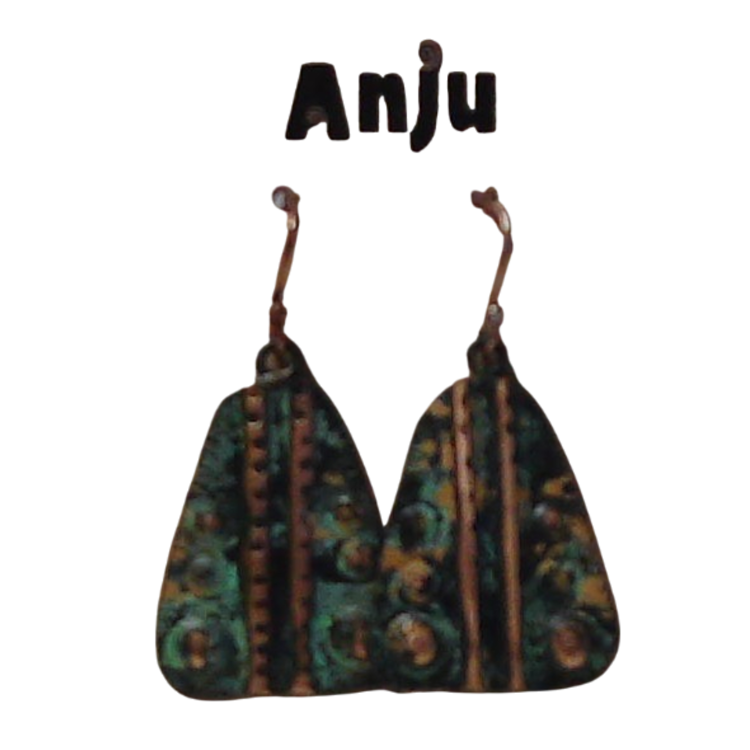 Patina Geometric Earrings – Anju Handcrafted Jewelry