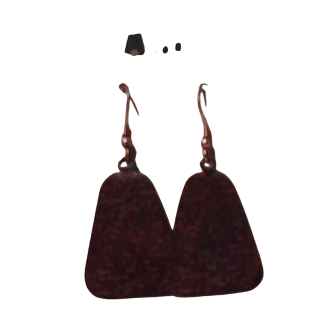 Deep Red Geometric Earrings – Anju Handcrafted Jewelry