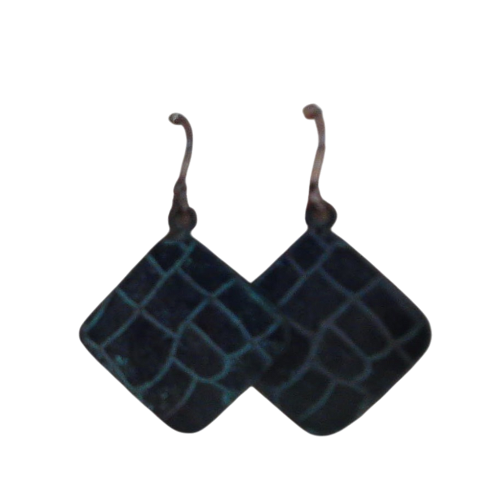 Textured Square Patina Earrings – Anju Handcrafted Jewelry