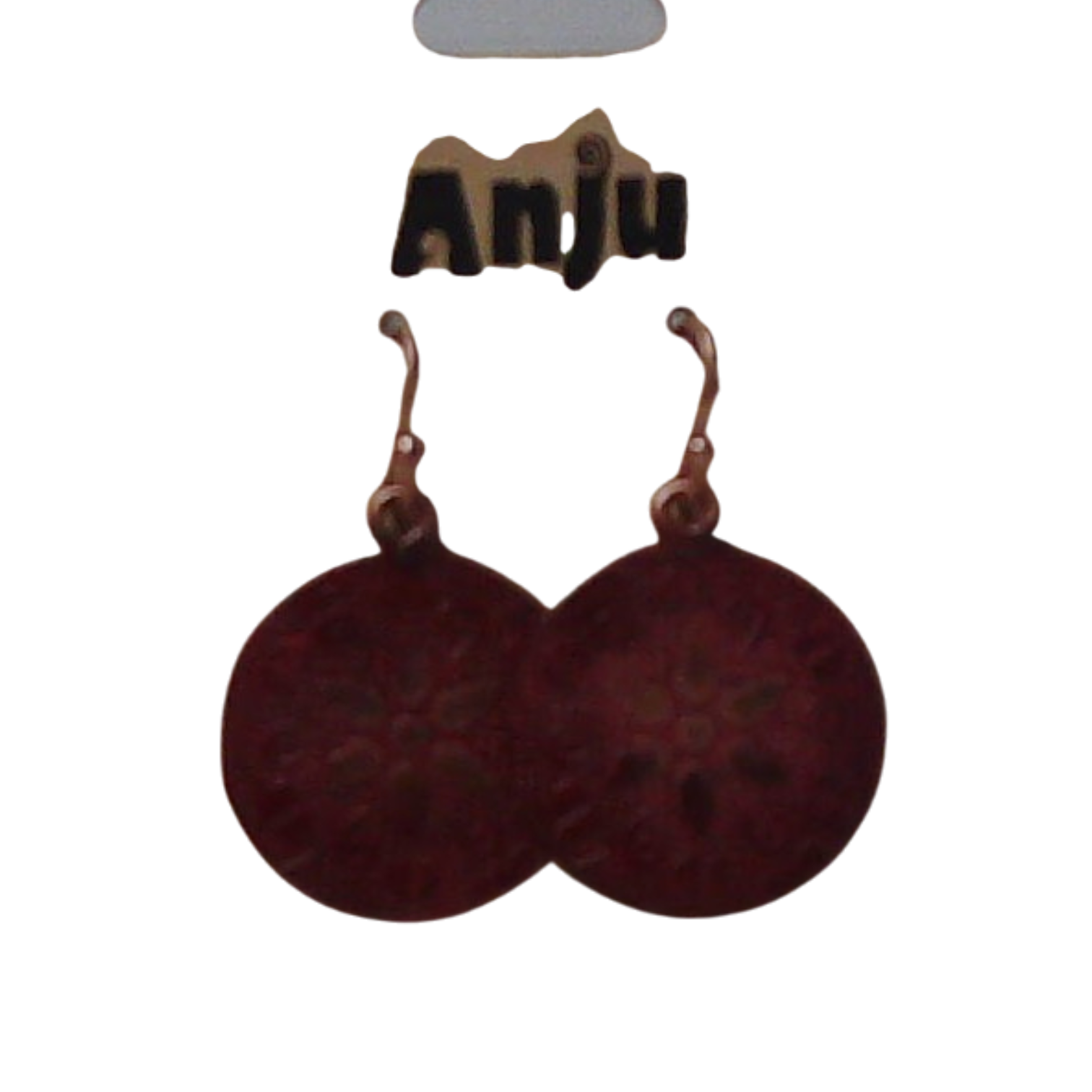 Round Red Floral Earrings – Anju Handcrafted Jewelry