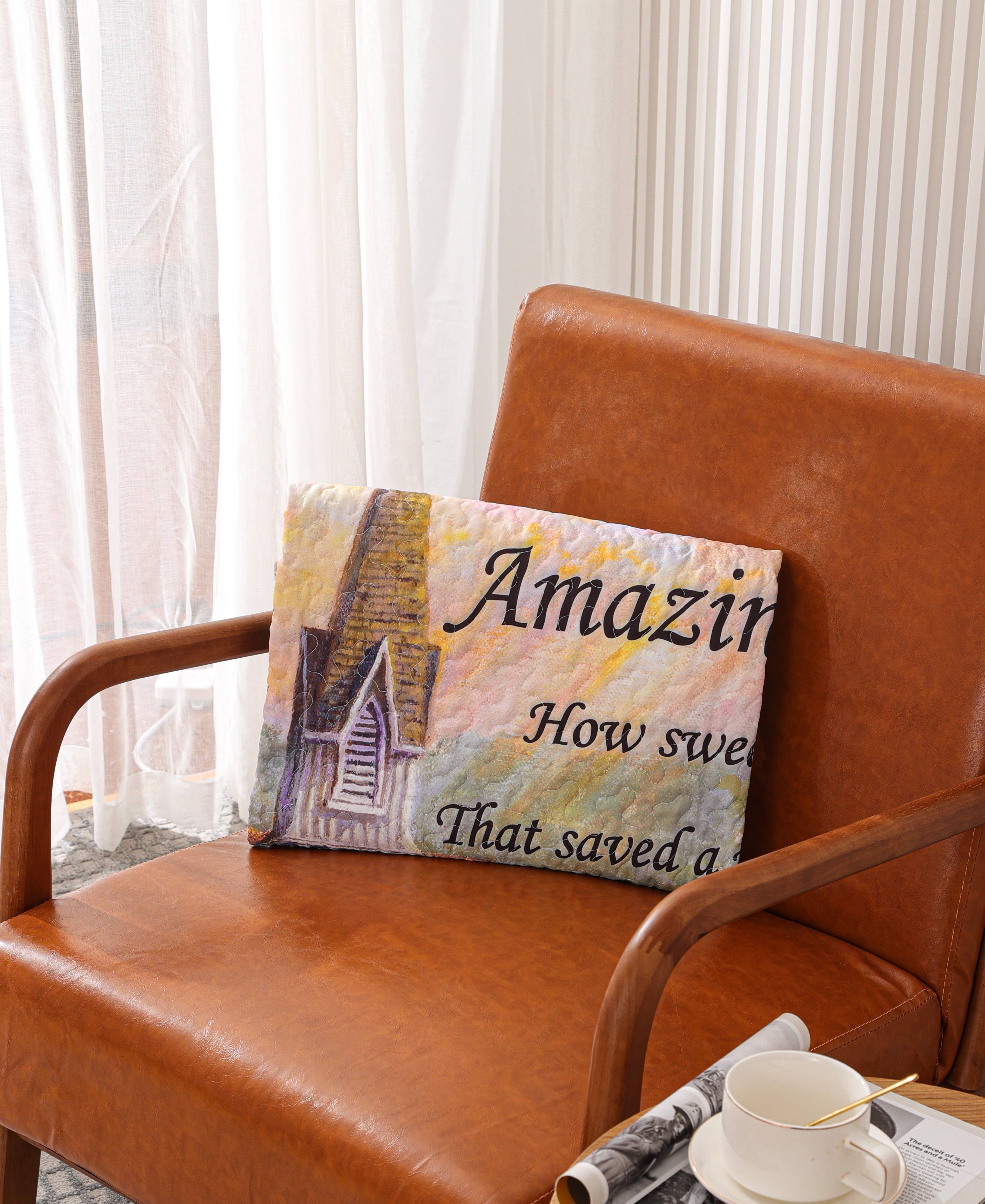 "Amazing Grace" Inspirational Quilted Throw 50"x60"