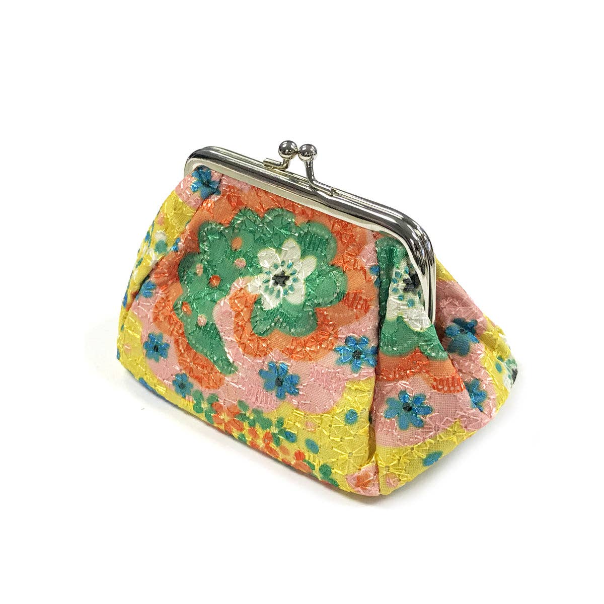 Wrapables Canvas and Floral Coin Purse Wallet Each