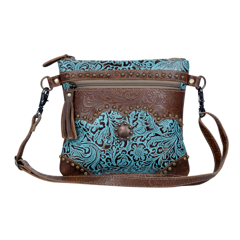 Azure Aesthetic Leather & Hairon Bag