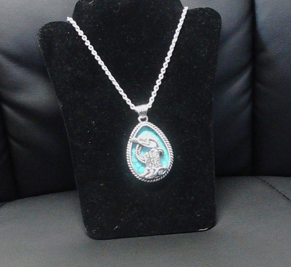 Turquoise Western Icon Necklace