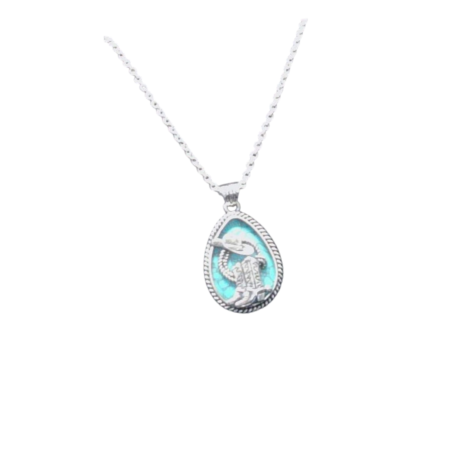 Turquoise Western Icon Necklace