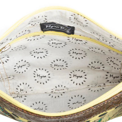 Gold Leather & Hairon Bag