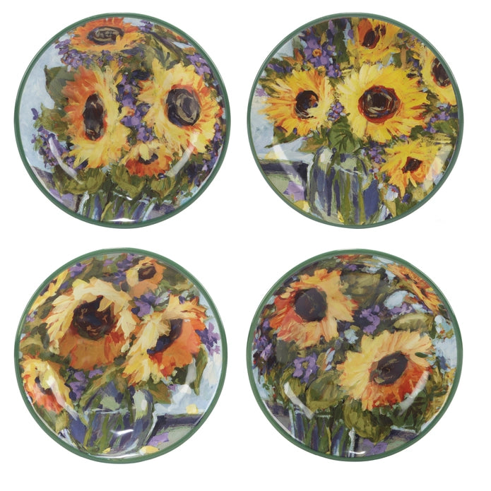 Sunflower Bouquet 9" Soup/Pasta Bowl – Choose 1 of 4 Patterns (Each Sold Separately)