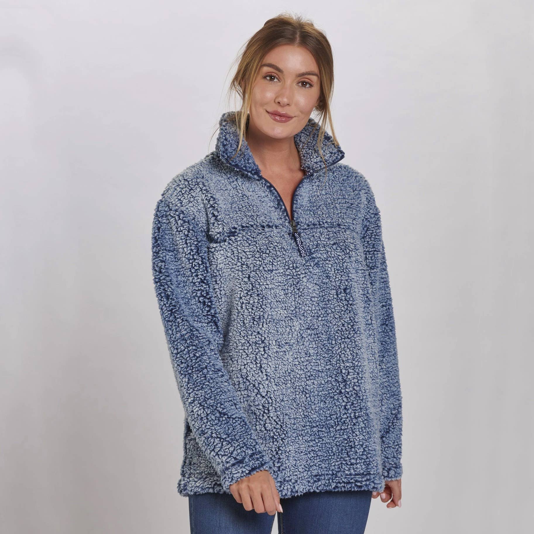 Quarter Zip Sherpa Pullover