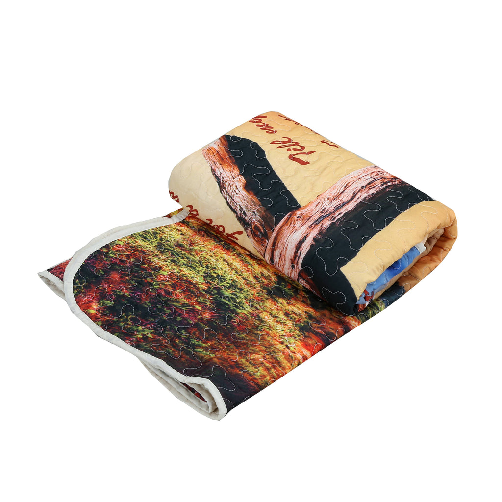 "Old Rugged Cross" Inspirational Quilted Throw 50"x60"