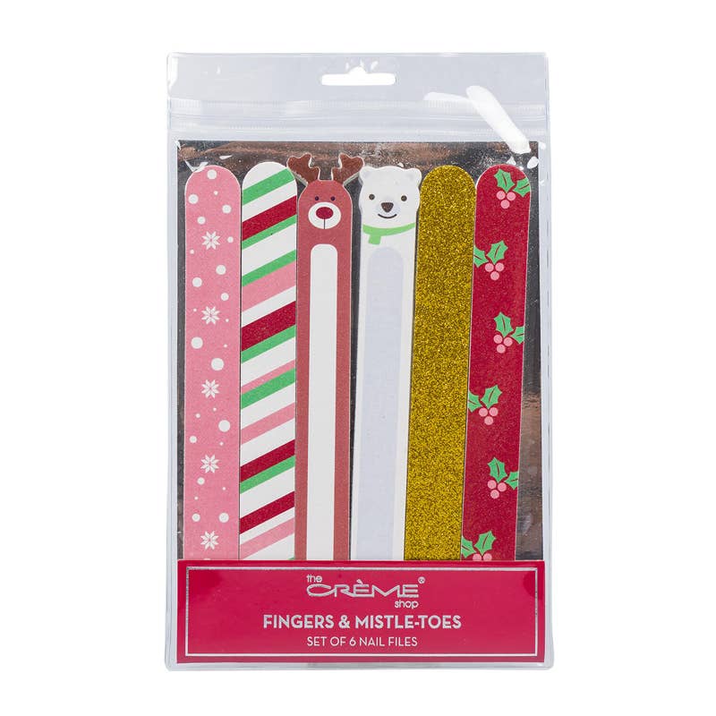 Christmas Nail File Set 6 pc