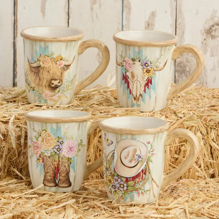 Rosewood Ranch Mug 14 oz. Choose 1 of 4 Patterns (Each Sold Separately)
