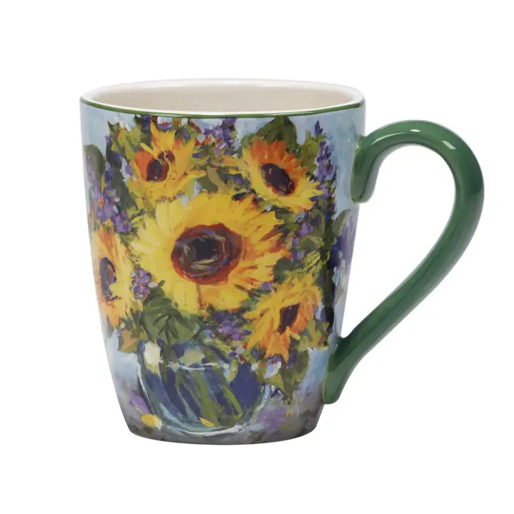 Sunflower Bouquet Mug 14 oz Choose 1 of 4 Patterns (Each Sold Separately)