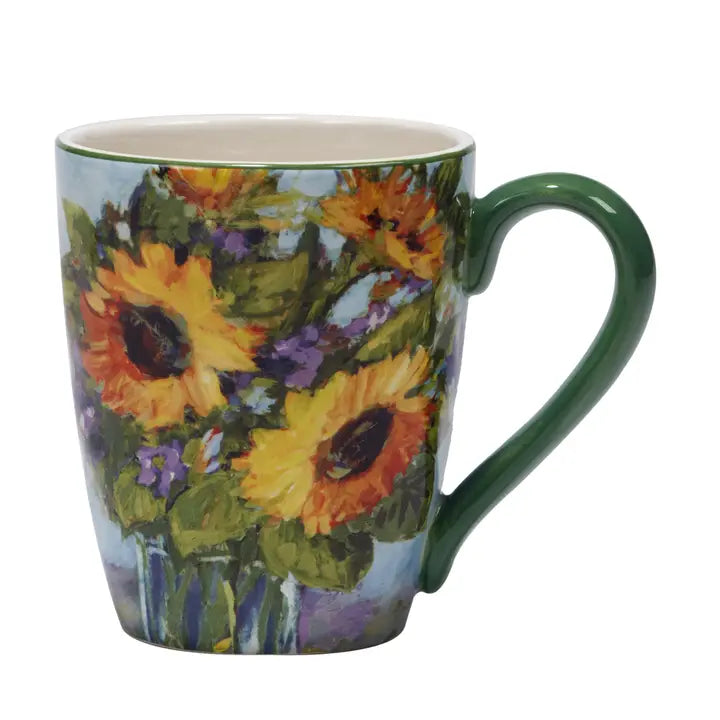Sunflower Bouquet Mug 14 oz Choose 1 of 4 Patterns (Each Sold Separately)