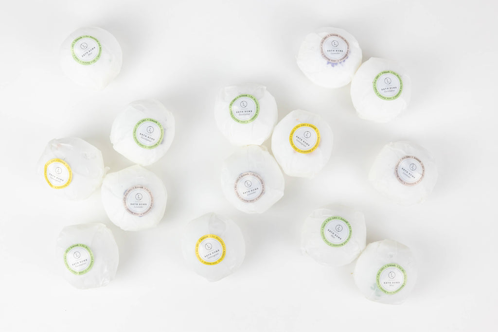 Lavender Bath Bombs- Individually Wrapped - Bulk - Vegan